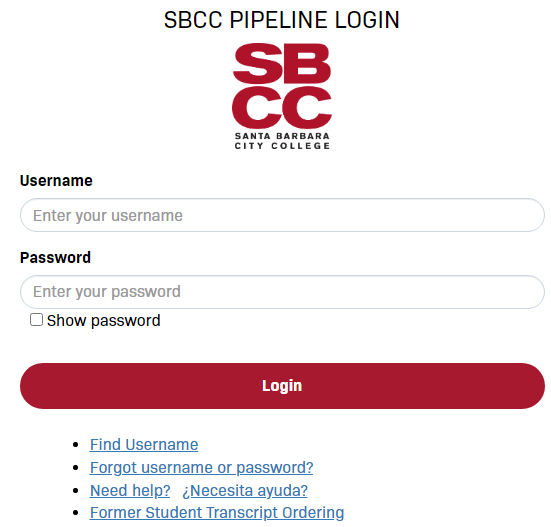 SBCC Campus Account SBCC Campus Portal